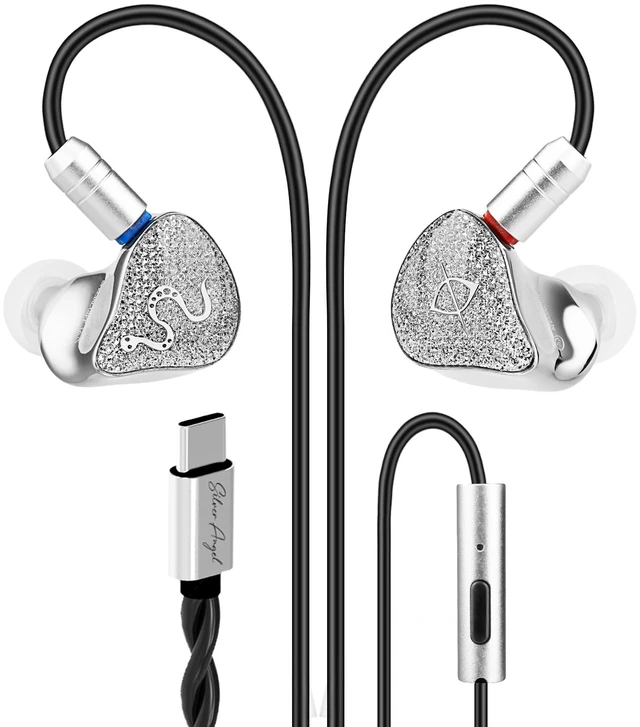 Main image of SPA-SG Type-C Wired Earbuds,EarAcoustic Audio Crystal Diamond Surface IEMS HiFi in Ear Monitor Earphones,Type C Plug with Mic Noise Isolating Earbuds for iPhone Android
