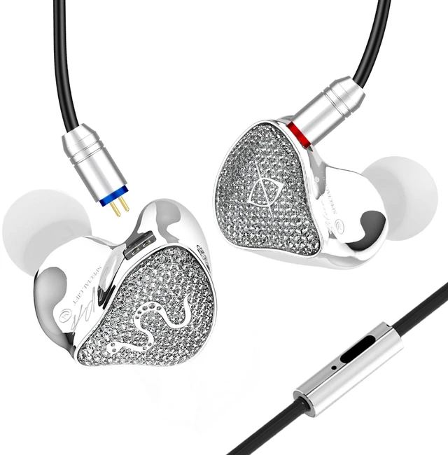 Main image of SPA-SG in Ear Monitor Headphones,EarAcoustic Audio 10MM PEEK+PU Composite Diaphragm Inner-Magnet DD HiFi in Ear Earphones,Crystal Diamond Surface IEM with Mic for Singers/Musicians/Audiophile