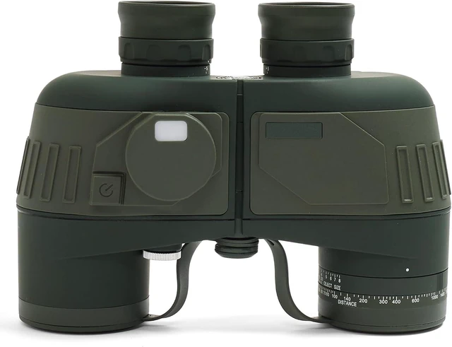 Alt view image 7 of 7 - 10x50 Marine Binoculars with Compass and Rangefinder for Boating Waterproof and fogproof with BAK4 prisms and FMC optics for boating, sailing and wildlife watching; includes carry bag