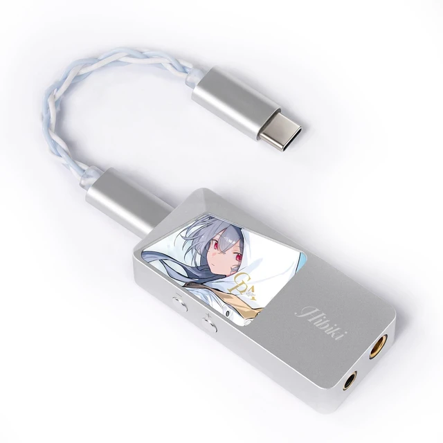 Main image of Hibiki Mini Portable IEM DAC, USB C in Ear Monitor Amplifier USB C to 3.5/4.4mm Output, High Res 32bit/384kHz, ES9039Q2M Chip, 300mW @ 32 Mini Audio Adapter for Phone/PC