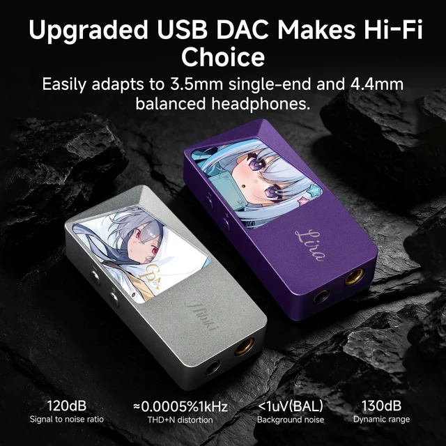 Alt view image 3 of 7 - Lila Mini Portable IEM DAC, USB C in Ear Monitor Amplifier USB C to 3.5/4.4mm Output, High Res 32bit/384kHz, ES9039Q2M Chip, 300mW @ 32 Mini Audio Adapter for Phone/PC