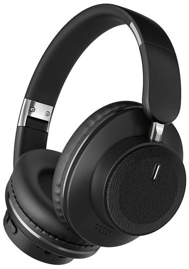 Main image of Bluetooth Over-Ear Headphones, Foldable Wireless Headphones with Hidden Mic for Cell Phone, PC, Laptop, Suitable for Music, School, Workouts, and Gaming (Black)