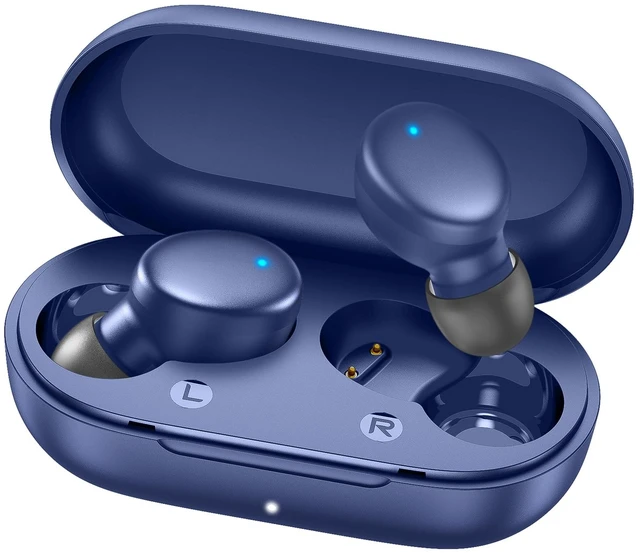 Main image of Mini Wireless Earbuds Bluetooth 5.3 in Ear Headphones Headsets Light Weight,60Hrs Playtime Ear Buds with Charging Case,Smart Touch Control,Premium Sound with Deep Bass for Sport-Blue
