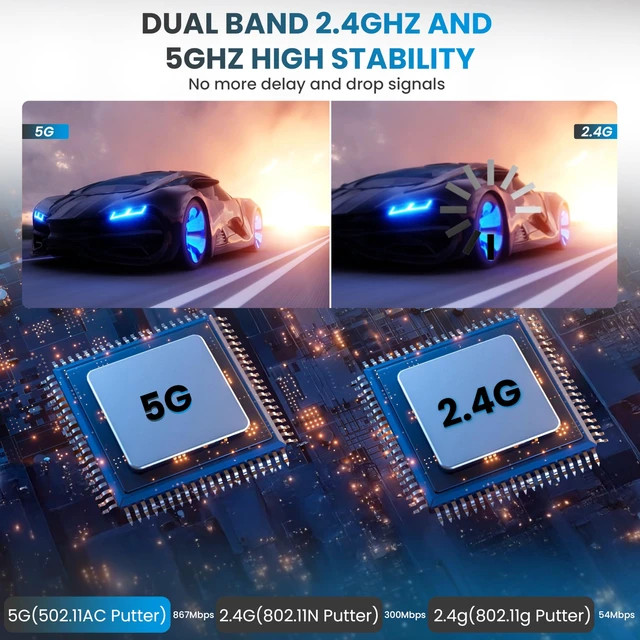 Alt view image 5 of 7 - iShare Pro Kit All-in-One Wireless HDMI Transmitter and Receiver, Premium Carbon Fiber Design, 4K Decoding 1080P 60Hz, 328ft Long Range, Includes Adapters for Drones Cameras MacBook