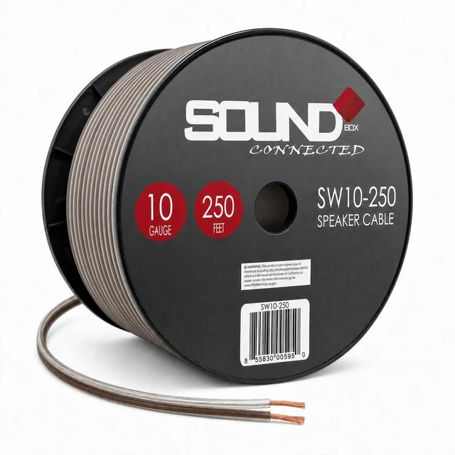 Main image of Connected 10 Gauge 250' Speaker Wire Home/Car Spool