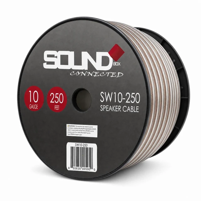 Alt view image 4 of 5 - Connected 10 Gauge 250' Speaker Wire Home/Car Spool