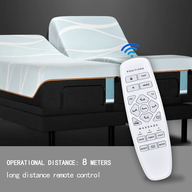 Alt view image 5 of 5 - Replacement Adjustable Bed Remote Control for Lucid L600, for ASONLY Adjustable Bed Frame, for ESHINE, for Okin Model RF.27.19.33