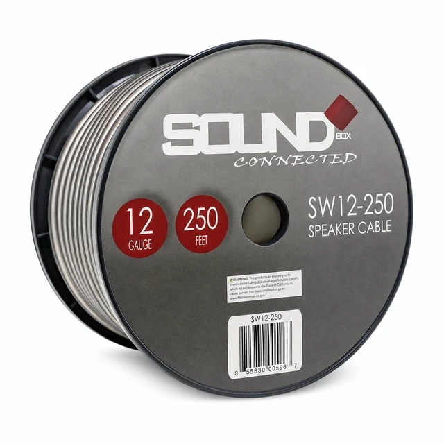 Alt view image 2 of 5 - Connected 12 Gauge 250' Speaker Wire Home/Car Spool