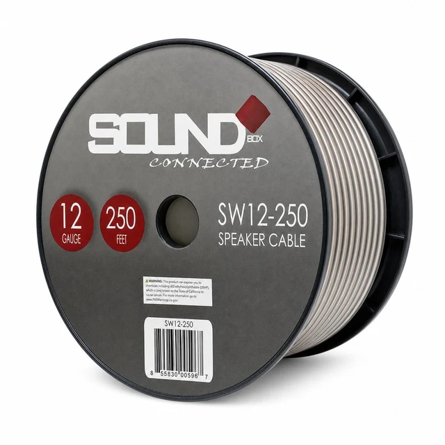 Alt view image 4 of 5 - Connected 12 Gauge 250' Speaker Wire Home/Car Spool