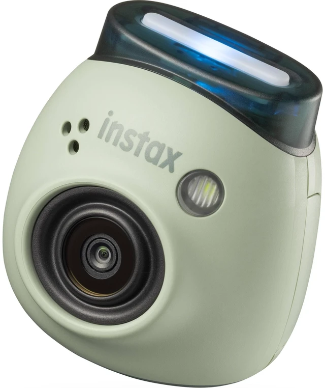 Alt view image 2 of 7 - INSTAX PAL Fuji Digital Camera Pistachio Green + Custom Case & 32gb Memory Card Accessory Bundle