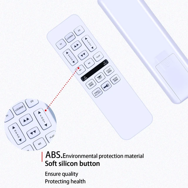 Alt view image 5 of 7 - Remote Control for Mlily,Bedtech,or Richmat HJH55/HJC18 Mattress Firm 600 or 3000 Control Box HJC18 iDealBed Custom Comfort Adjustable Bed Base