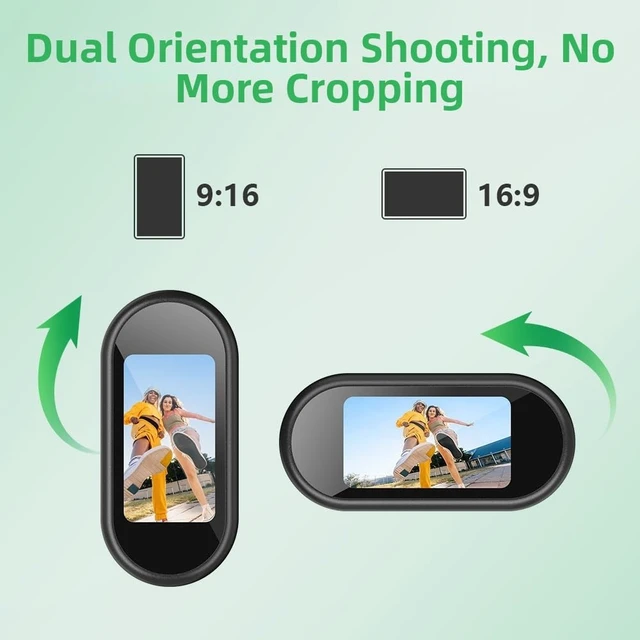 Alt view image 7 of 7 - 4K POV Thumb Action Camera Wearable Body Cam 32GB 1.47 HD Screen Audio Video Recording Builtin WiFi 140° Wide Angle Magnetic Back Clip Loop Recording APP Sharing for Cycling Travel Pet Work Vlog