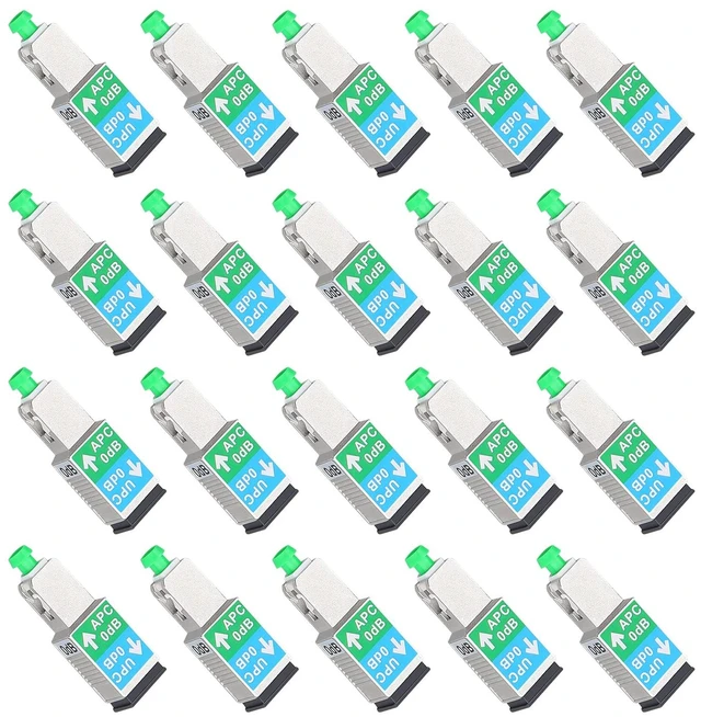Main image of 20 Pack SC/UPC Female to SC/APC Male Fiber Optic Adapter Singlemode SM 9/125 Hybrid Optical Converter Connector Coupler
