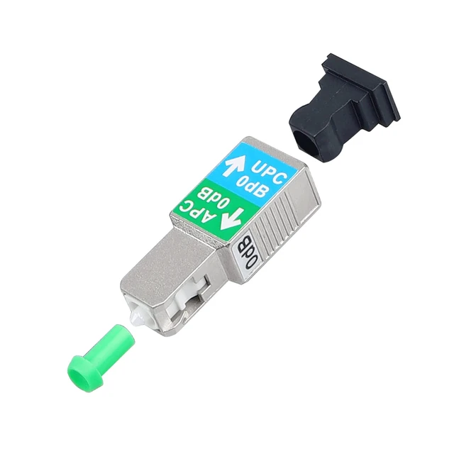 Alt view image 5 of 7 - 20 Pack SC/UPC Female to SC/APC Male Fiber Optic Adapter Singlemode SM 9/125 Hybrid Optical Converter Connector Coupler