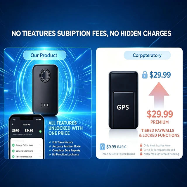 Alt view image 2 of 7 - 4G GPS Tracker for Vehicles, No Tiered Hidden Subscription Fees, 10000mAh IP67 Waterproof Magnetic Car Locator, Built-in SIM Full Band Real Time Tracking for Motorcycle Cargo Luggage