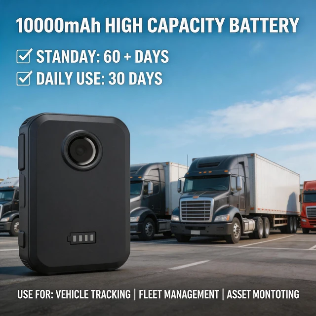 Alt view image 4 of 7 - 4G GPS Tracker for Vehicles, No Tiered Hidden Subscription Fees, 10000mAh IP67 Waterproof Magnetic Car Locator, Built-in SIM Full Band Real Time Tracking for Motorcycle Cargo Luggage
