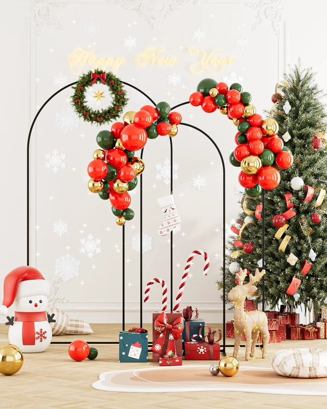 Alt view image 3 of 7 - Wedding Arch, Metal Arch Backdrop Stand, Black, 7.2FT, 6.6FT, 6FT Black Arch Backdrop Stand Set of 3, Balloon Arch Stand for Baby Shower, Birthday Party, Wedding Frame for Ceremony Decoration