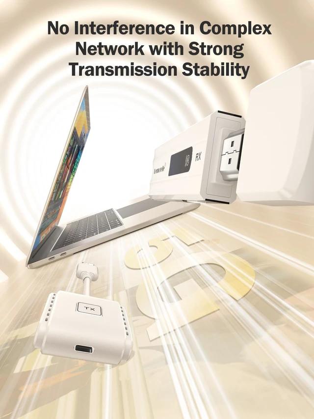 Alt view image 4 of 7 - Wireless HDMI Transmitter and Receiver Kit, Portable Wireless HDMI Extender,2.4/5G 164ft Range 1080P Full HD,for Streaming Video&Audio to HD TV/Projector/Monitor from Laptop/Camera/TV-Boxs