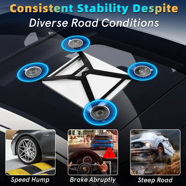 Alt view image 3 of 7 - Starlink Mini Mount, Heavy Duty Suction Cup Mount Kit for Car Roof, Skylight, Rear Window, RV, Boat, Yacht, Aircraft & Road Trips Stable Signal, Starlink Mini Accessories