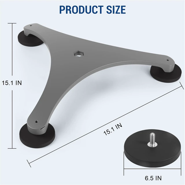 Alt view image 4 of 7 - for Starlink Standard 4/4X Magnetic Mount,Gen 3/4 Roof Mount Kit Mobility Drill-Free for Starlink Standard 4/4X/Gen 4 Satellite Dish with 3 Strong Magnets, Weatherproof Design for RV, Boat, Camping