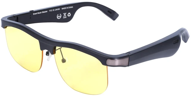 Main image of Bluetooth Glasses Polarized Bone Conduction Sports Night Vision Open-ear design, Built-in speakers and mic, Hands-free calls, Unisex, Bluetooth, Bone conduction, Polarized, Cycling, running