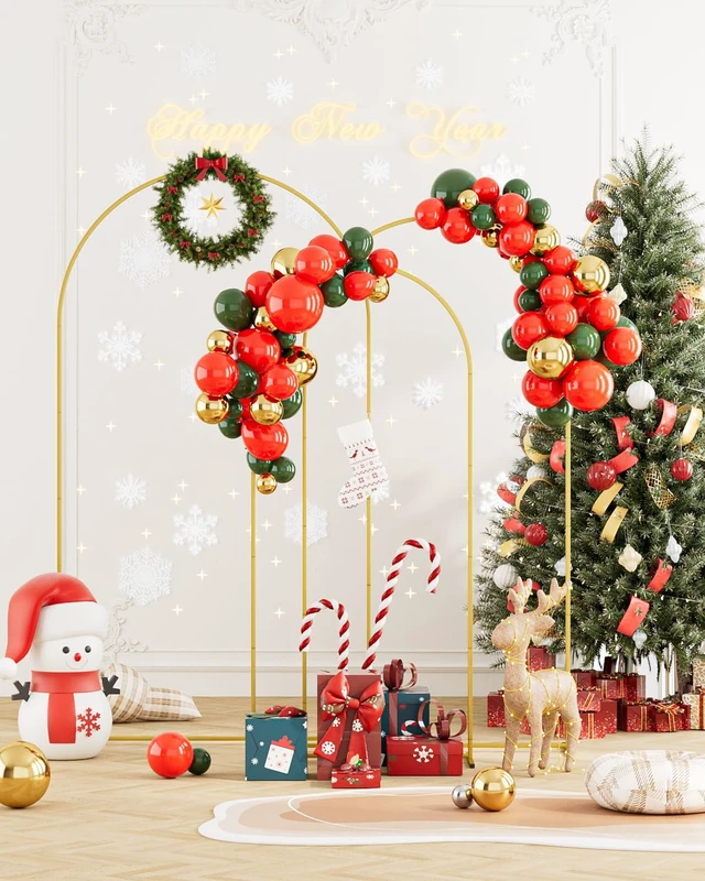 Alt view image 3 of 7 - Wedding Arch, Metal Arch Backdrop Stand, Gold, 7.2FT, 6.6FT, 6FT Gold Arch Backdrop Stand Set of 3, Balloon Arch Stand for Baby Shower, Birthday Party, Wedding Frame for Ceremony Decoration