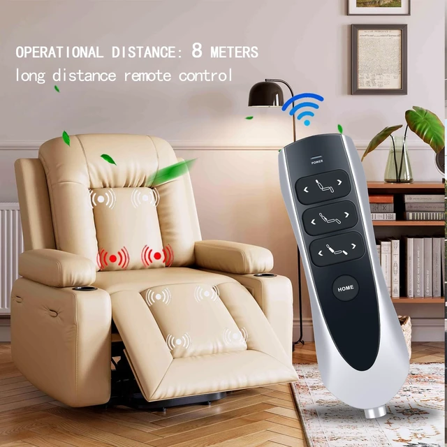 Alt view image 3 of 6 - Remote Hand Control Handset for OKIN JLDK.38.04.15 Lift Chair Recliner 7 Button 7 Pin, with USB & Bluelight