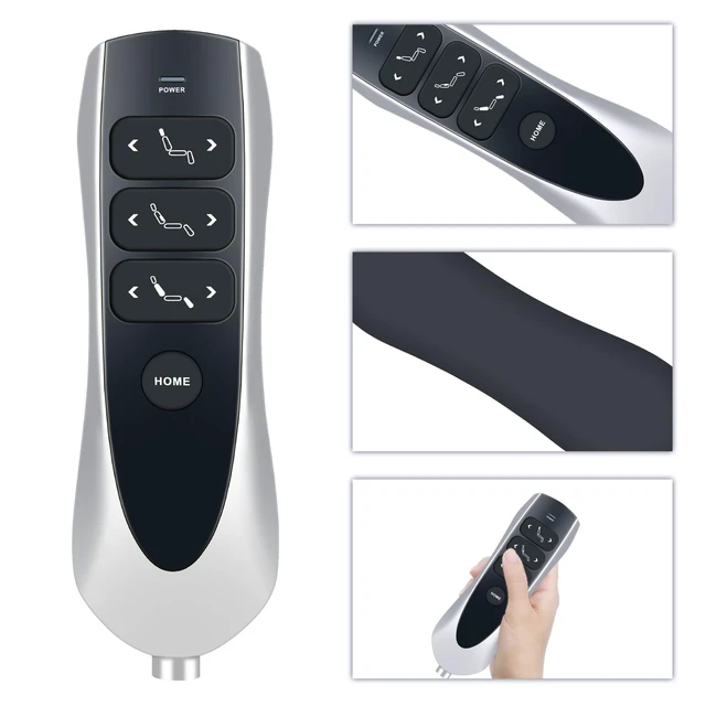 Alt view image 4 of 6 - Remote Hand Control Handset for OKIN JLDK.38.04.15 Lift Chair Recliner 7 Button 7 Pin, with USB & Bluelight