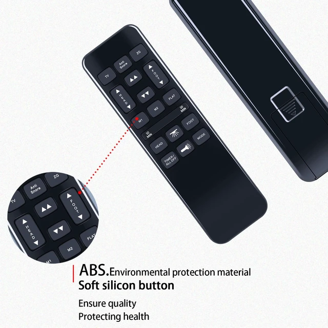 Alt view image 5 of 6 - Replacement Remote Control for Wayfair Sleep NU203 /Tech Bedtech BT-3000/ Richmat HJH55/ Ashley M9X842/ iFlex 470/TrueMotion 1000 TM1000/Mattress Firm 600 3000 Adjustable Bed Base