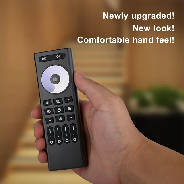 Alt view image 6 of 6 - Single Color Dimming RC01RFB RF Remote 2.4G RF Remote 4-Zone Group Control | RF Remote with Group Control For Single Color FCOB COB & 5050 LED Controller Work with WB5 LM052 LM053 C01W C01Z C01RF etc