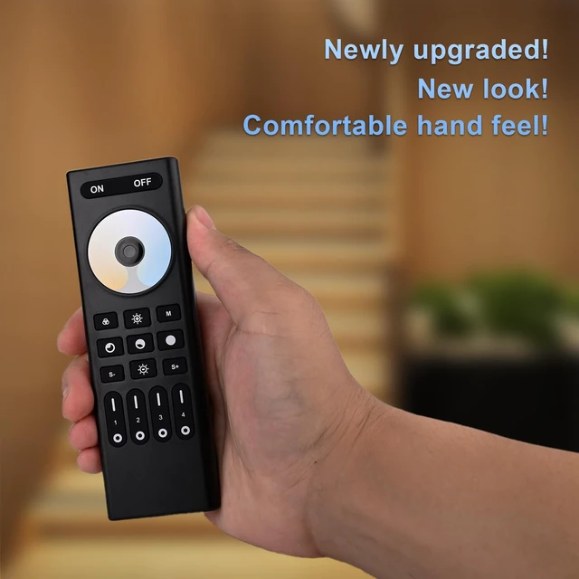 Alt view image 6 of 6 - CCT Dual White RC02RF RF Remote 2.4G 4-Zone for CCT LED Strip Controller | Touch Remote Panel Supports Dual White CCT Adjustment CCT LED Strip Controller Work with WB5 LM052 LM053 C02W C02Z C02RF