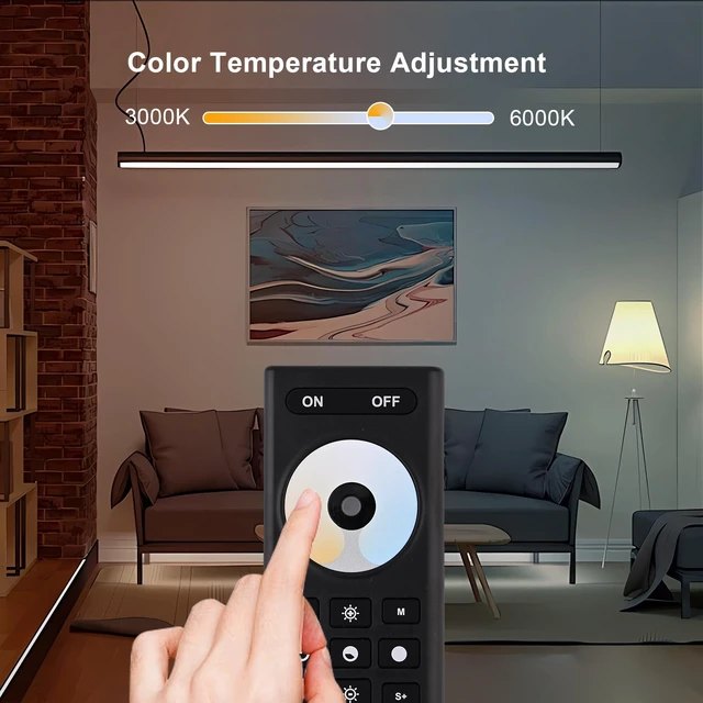 Alt view image 4 of 6 - CCT Dual White RC02RF RF Remote 2.4G 4-Zone for CCT LED Strip Controller | Touch Remote Panel Supports Dual White CCT Adjustment CCT LED Strip Controller Work with WB5 LM052 LM053 C02W C02Z C02RF