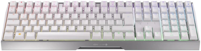 Main image of MX 3.0S Wireless, Mechanical Gaming Keyboard, Bluetooth, 2.4 GHz & Wired Mode, RGB Lighting, Aluminum Housing, Rechargeable, MX RED Switches, White