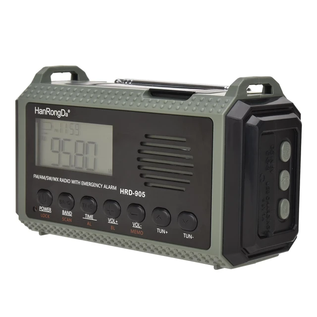 Alt view image 4 of 7 - Emergency Radio 10000MAH Weather Radio Solar Hand Crank AM/FM/SW/NOAA Weather Alert Portable Shortwave Radio with Cellphone Charger, Headphone Jack, Flashlight, Reading Lamp and SOS Alarm