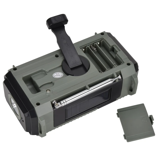 Alt view image 5 of 7 - Emergency Radio 10000MAH Weather Radio Solar Hand Crank AM/FM/SW/NOAA Weather Alert Portable Shortwave Radio with Cellphone Charger, Headphone Jack, Flashlight, Reading Lamp and SOS Alarm