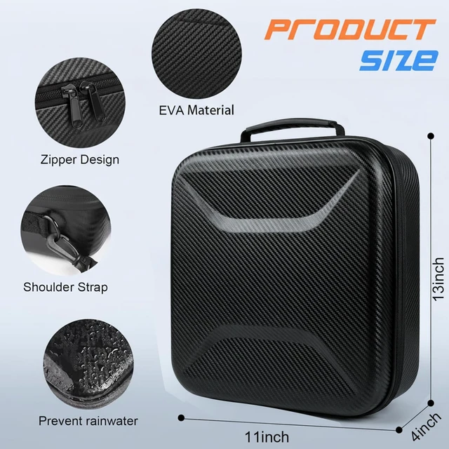 Alt view image 5 of 7 - Starlink Mini Case Protective Travel Carrying Case for Starlink Mini Dish, Kickstand, Pipe Adapter, Power Adapter & Cables Splash-Resistant, Shockproof