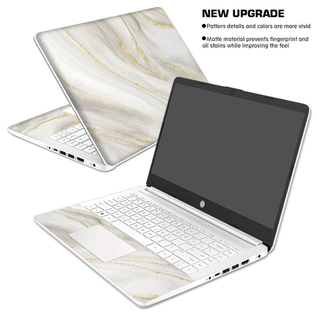Alt view image 2 of 7 - Laptop Skin Decal HP 14" - Marbling, Laptop Cover Sticker, No Cutting Required, No Bubble, Waterproof, Scratch Resistant - Including Wide Screen and Wrist Pad