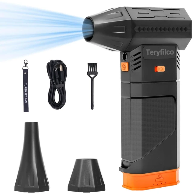 Main image of Compressed Air Duster, 130000RPM Cordless Electric Air Blower with Brushless Motor, 3-Speed Adjustable, Rechargeable Powerful Dust Cleaner for Keyboard, Car, Computer, Outdoor