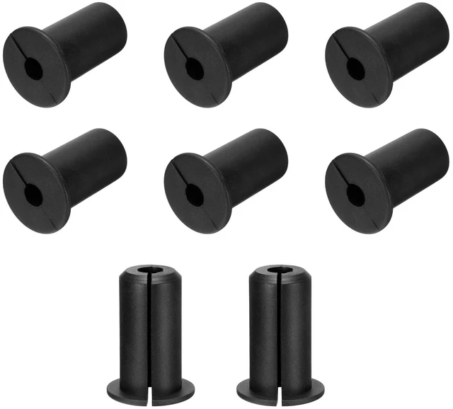 Main image of 8Pcs Wall Grommets for Cables 3/4 Inch Silicone Cable Wall Bushing Feed Through Cable Routing Kit Accessories Wall Cable Pass Through for Ethernet with 7mm Hole, Black