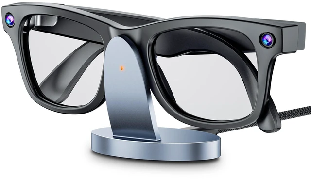 Main image of Charger Stand for RayBan Meta Smart Glasses with LED Display | Charging Stand for Rayban Meta Wayfarer,Headliner,Skylar,Oakley HSTN,USB C/A Cable to Adapter, Ray Ban Meta Accessories