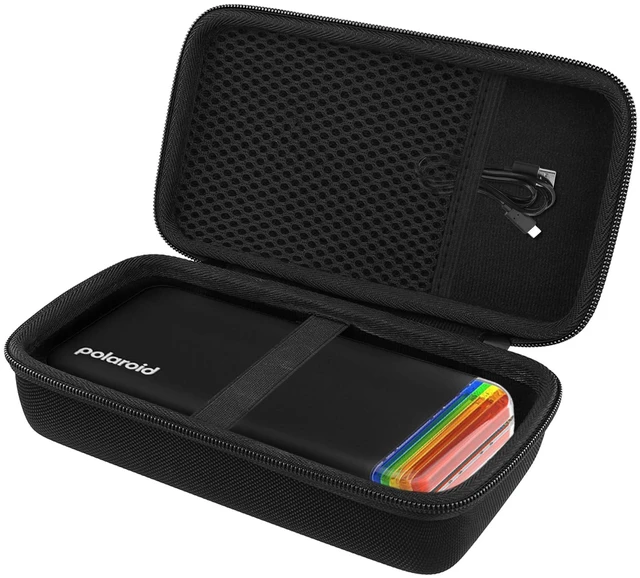 Alt view image 2 of 7 - Hard Case for Polaroid Hi-Print - 2nd Generation 2x3 Photo Printer | Black, EVA hard shell, Water-resistant design, Dust-resistant design, Elastic retention strap, Carry handle, Case only