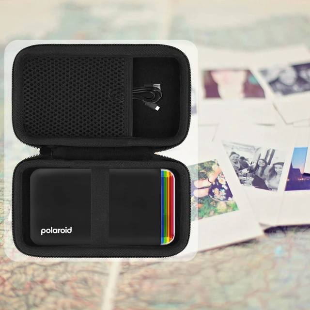 Alt view image 6 of 7 - Hard Case for Polaroid Hi-Print - 2nd Generation 2x3 Photo Printer | Black, EVA hard shell, Water-resistant design, Dust-resistant design, Elastic retention strap, Carry handle, Case only