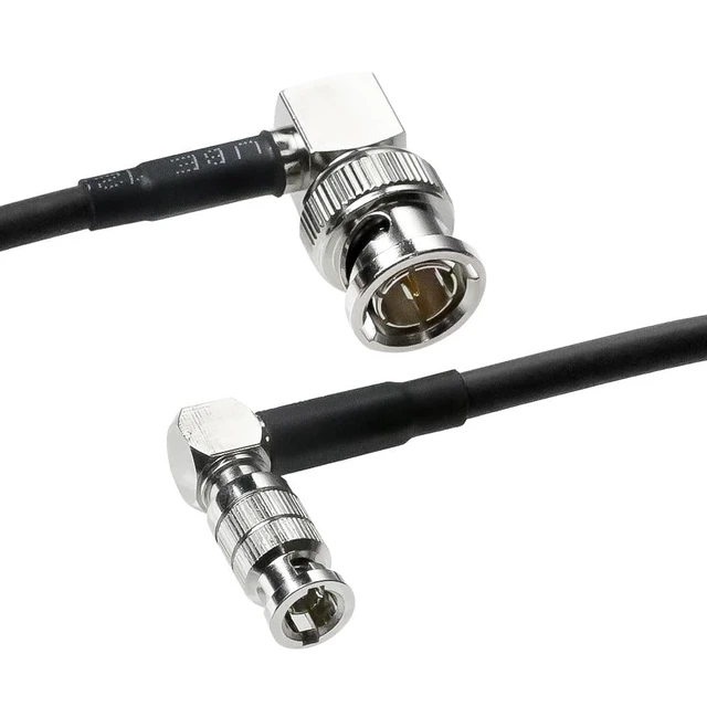 Alt view image 2 of 5 - Micro BNC to BNC Cable 12G-SDI High Speed 4K UHD Video Coaxial Cable, 75 Ohm Ultra-Soft for Blackmagic Video Assist 5" Monitor, Right Angle 50CM|19.7inches