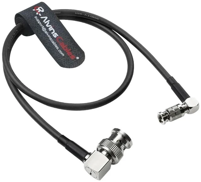 Main image of Micro BNC to BNC Cable 12G-SDI High Speed 4K UHD Video Coaxial Cable, 75 Ohm Ultra-Soft for Blackmagic Video Assist 5" Monitor, Right Angle 50CM|19.7inches