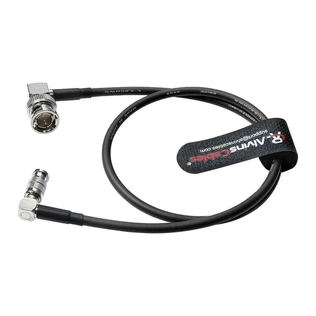Alt view image 5 of 5 - Micro BNC to BNC Cable 12G-SDI High Speed 4K UHD Video Coaxial Cable, 75 Ohm Ultra-Soft for Blackmagic Video Assist 5" Monitor, Right Angle 50CM|19.7inches