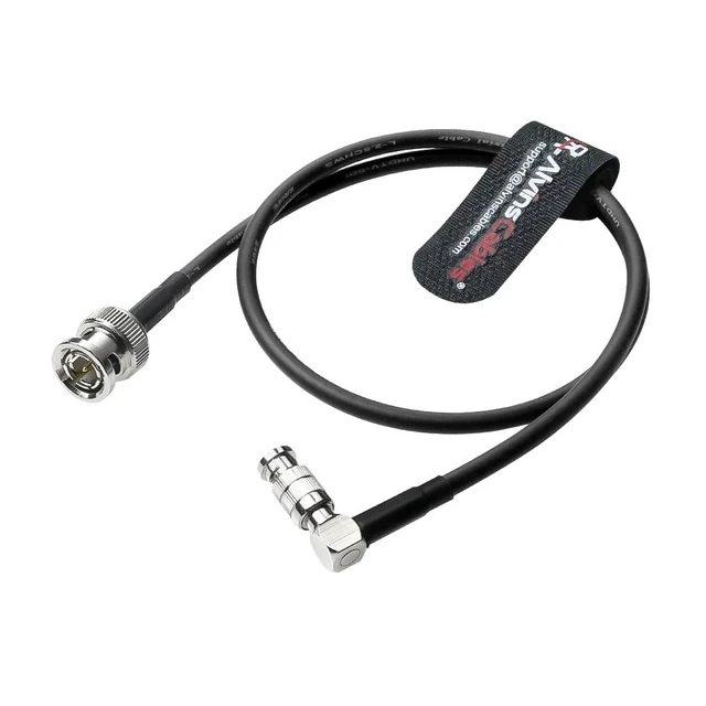 Alt view image 2 of 5 - Micro BNC to BNC Cable 12G-SDI High Speed 4K UHD Video Coaxial Cable, Right Angle Micro BNC 75 Ohm Ultra-Slim for Blackmagic Video Assist 5" Monitor,50CM|19.7inches