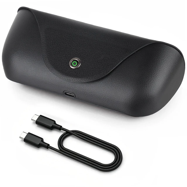 Main image of Portable Glasses Charging Case Compatible with Ra-y-Ban Me-ta Oa-kley HSTN | 3000mAh Wireless Charger Replacement with LED Indicator for Travel Outdoor Sports