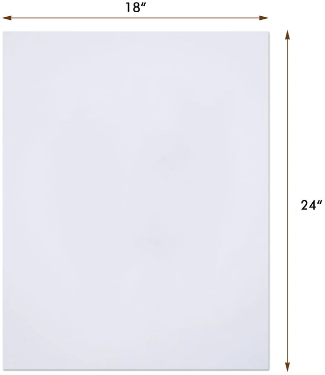 Alt view image 3 of 7 - 25 Pack 18x24 Mat Boards, 4-Ply Acid-Free Backing Board Ideal for Framing Photos, Art Prints, Paintings, Posters and DIY Craft Projects