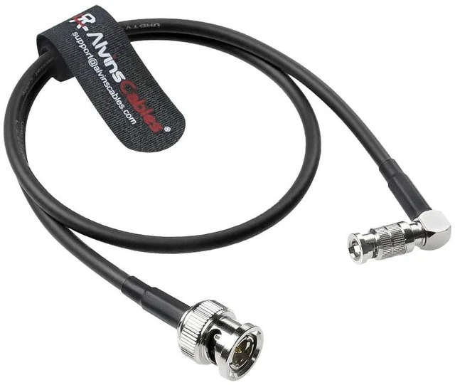 Main image of Micro BNC to BNC Cable 12G-SDI High Speed 4K UHD Video Coaxial Cable, Right Angle Micro BNC 75 Ohm Ultra-Slim for Blackmagic Video Assist 5" Monitor,50CM|19.7inches