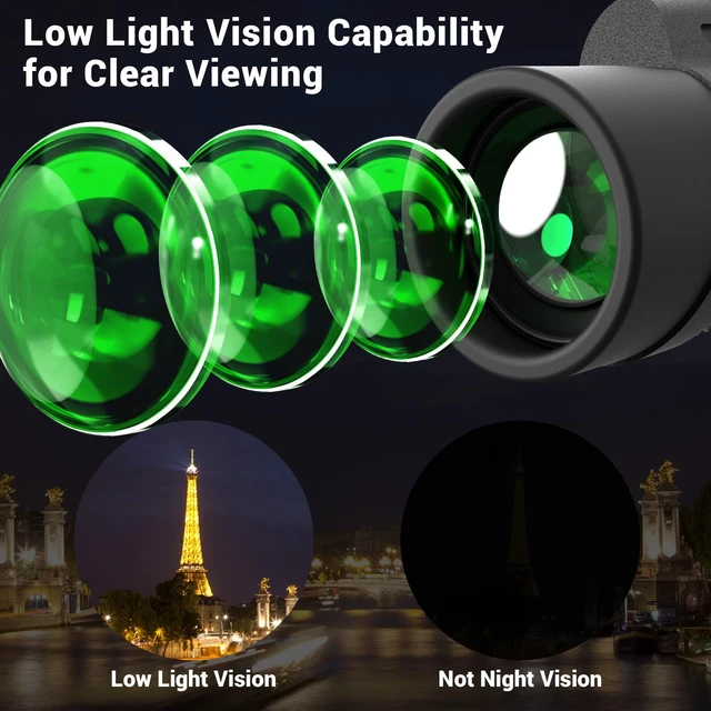 Alt view image 3 of 5 - Monocular Telescope for Smartphone, High Powered Monoculars for Adults with Phone Adapter & Metal Tripod Portable Handheld Telescope for Bird Watching Hiking Camping Outdoor Travel
